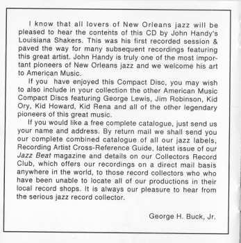 CD Cap'N John Handy: The Very First Recordings