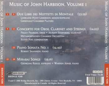CD Scott Yoo: The Music Of John Harbison, Volume 1