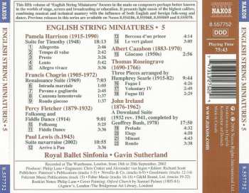 CD Royal Ballet Sinfonia: English String Miniatures 5