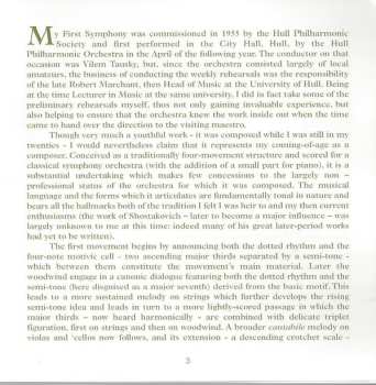 CD Vernon Handley: A Celebration Of The Composer At 80: Symphony No. 1