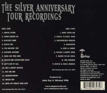 2CD Steppenwolf: Live At 25: Silver Anniversary, The Silver Anniversary Tour Recordings