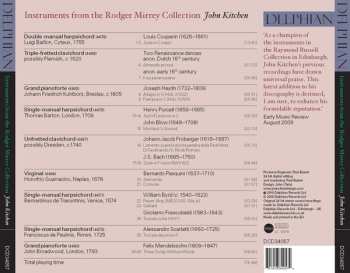 CD John Kitchen: Instruments From The Rodger Mirrey Collection