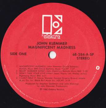 LP John Klemmer: Magnificent Madness