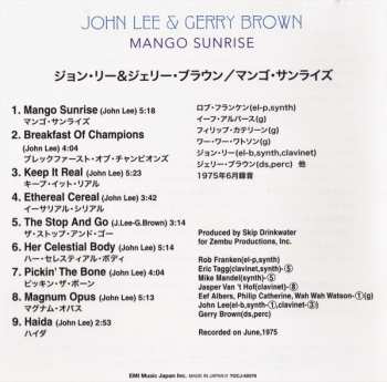 CD John Lee: Mango Sunrise LTD