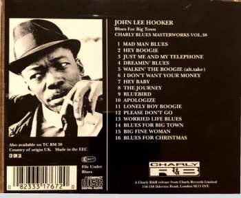 CD John Lee Hooker: Blues For Big Town
