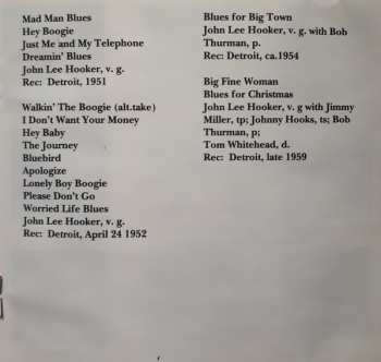 CD John Lee Hooker: Blues For Big Town