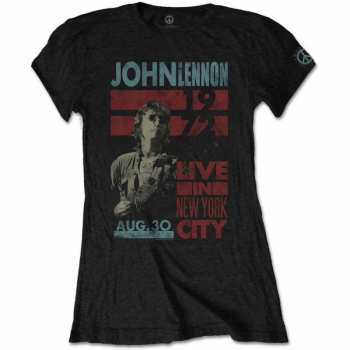 Merch John Lennon: Dames T-shirt Live In Nyc 