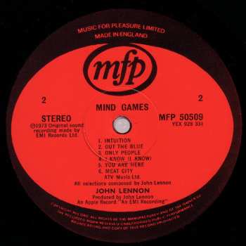 LP John Lennon: Mind Games