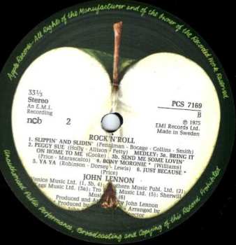 LP John Lennon: Rock 'N' Roll