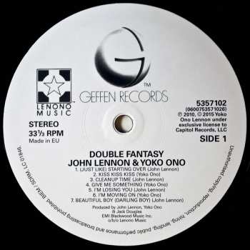 LP John Lennon & Yoko Ono: Double Fantasy