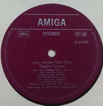 LP John Lennon & Yoko Ono: Double Fantasy