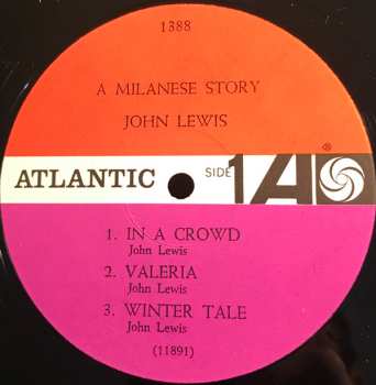 LP John Lewis: A Milanese Story (Original Soundtrack)