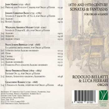 CD Wolfgang Amadeus Mozart: 18th- And 19th-Century Sonatas & Fantasias, For Organ 4-Hands