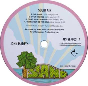 LP John Martyn: Solid Air LTD