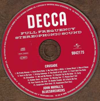 CD John Mayall & The Bluesbreakers: Crusade