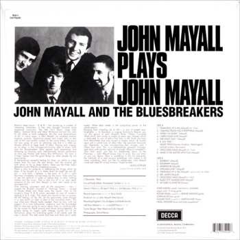 LP John Mayall: John Mayall Plays John Mayall (Recorded Live At Klooks Kleek!) CLR