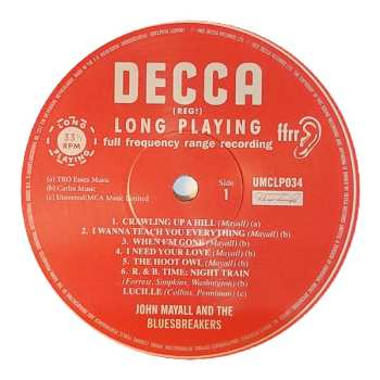 LP John Mayall: John Mayall Plays John Mayall