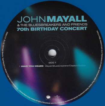 4LP John Mayall & The Bluesbreakers: 70th Birthday Concert LTD | CLR