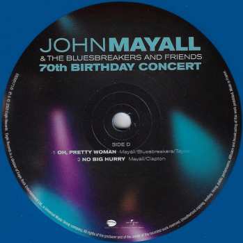 4LP John Mayall & The Bluesbreakers: 70th Birthday Concert LTD | CLR