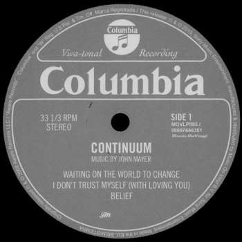 2LP John Mayer: Continuum