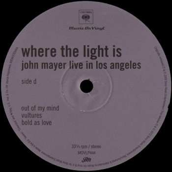 4LP/Doos John Mayer: Where The Light Is: John Mayer Live In Los Angeles