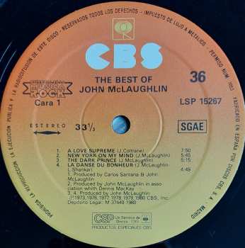 LP John McLaughlin: The Best Of John McLaughlin