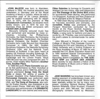 CD John McLeod: Visions From The North (Music From Six Continents: 1994 Series)