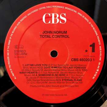 LP John Norum: Total Control