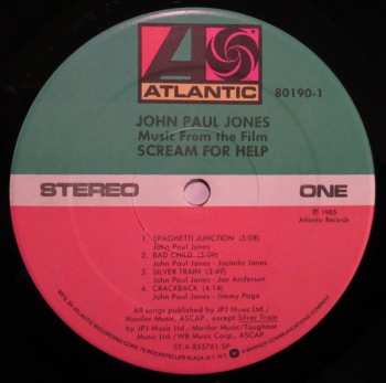 LP John Paul Jones: Music From The Film Scream For Help