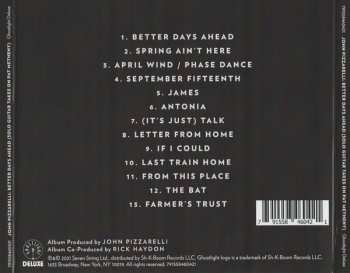 CD John Pizzarelli: Better Days Ahead (Solo Guitar Takes On Pat Metheny)