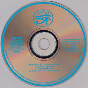 CD The Broadside Band: John Playford's Popular Tunes