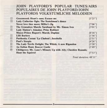 CD The Broadside Band: John Playford's Popular Tunes