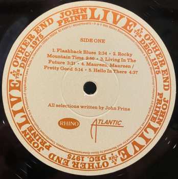 4LP/Doos John Prine: Live At The Other End Dec. 1975 LTD