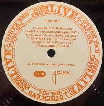 4LP/Doos John Prine: Live At The Other End Dec. 1975 LTD