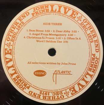 4LP/Doos John Prine: Live At The Other End Dec. 1975 LTD