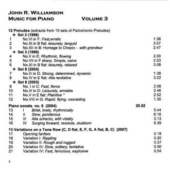 CD Murray McLachlan: Music For Piano Volume 3