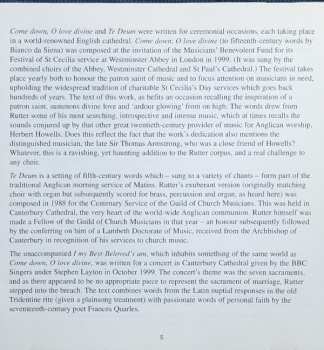 CD City Of London Sinfonia: Gloria (And Other Sacred Music)