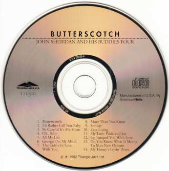 CD John Sheridan And His Buddies Four: Butterscotch