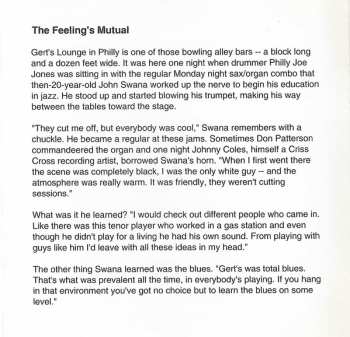 CD John Swana Quintet: The Feeling's Mutual