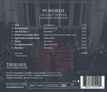 CD John Tavener: 99 Words