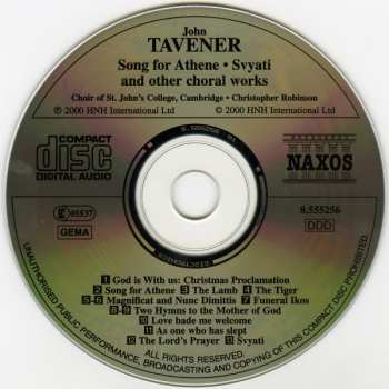 CD John Tavener: Christmas Proclamation (The Choral Music Of John Taverner)