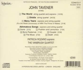 CD John Tavener: Diódia • The World • Akhmatova Songs • Many years