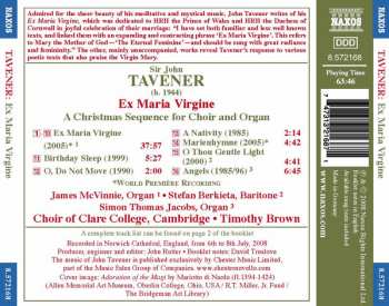 CD John Tavener: Ex Maria Virgine