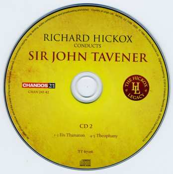 2CD Richard Hickox: We Shall See Him As He Is · Eis Thanaton · Theophany