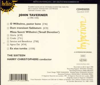 CD The Sixteen: Missa Sancti Wilhelmi