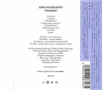 CD John Taylor Sextet: Fragment