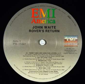 LP John Waite: Rover's Return