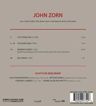 CD John Zorn: Cat O'Nine Tails | The Dead Man | Memento Mori | Kol Nidre