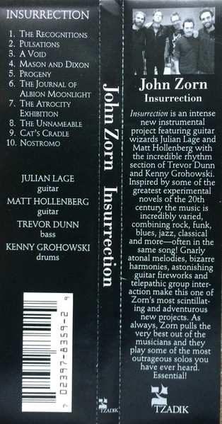 CD John Zorn: Insurrection