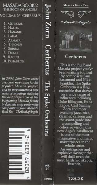 CD John Zorn: Cerberus (Book Of Angels Volume 26)
